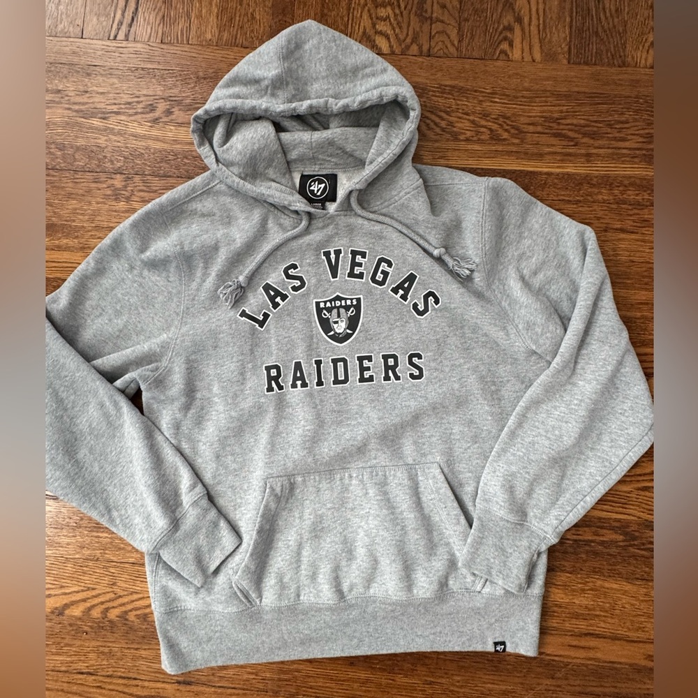 #570 LAS VEGAS RAIDERS (47 Brand) Gray hoodie